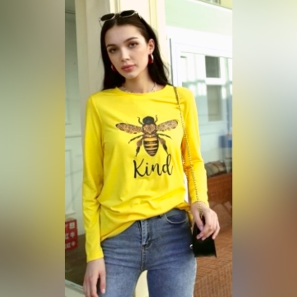 Source Unknown Tops - 🐝Bee Kind Long Sleeve Tee🐝   NWOT